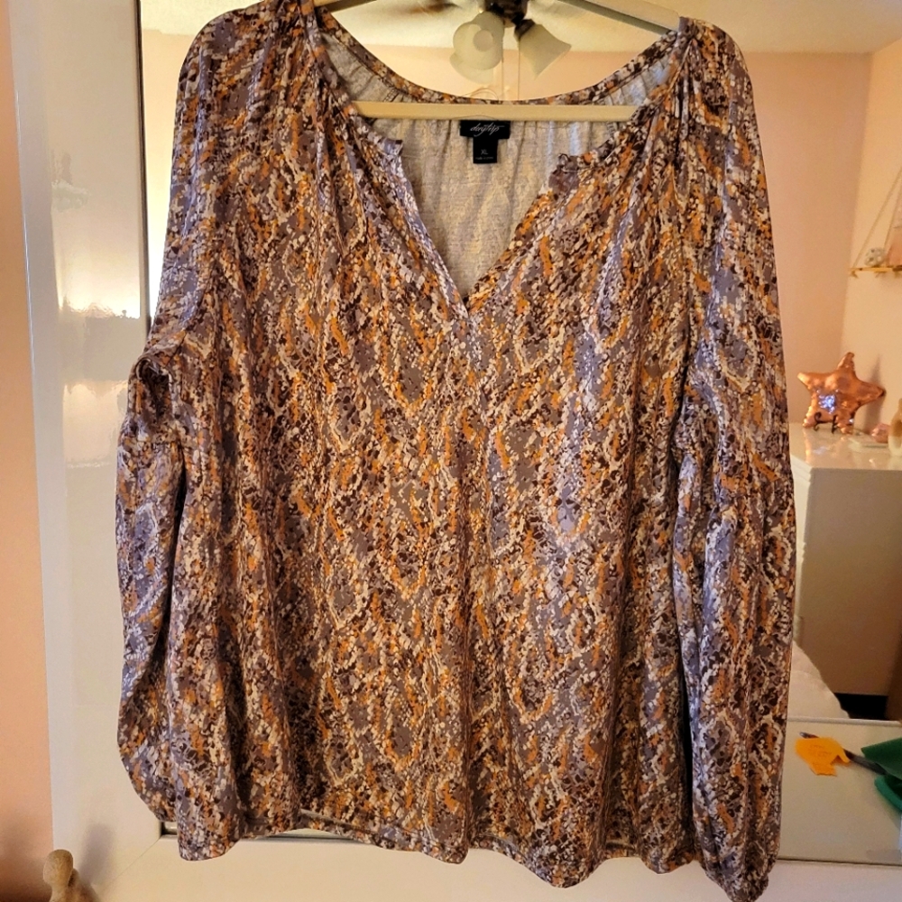 Daytrip Women's Snake Print Blouse